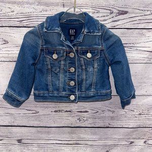 Toddler Girl Gap Denim Jean Jacket Size 12-18 months